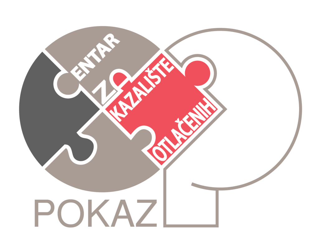 The logo for the project partner POKAZ, showing puzzle pieces fitting together and the full name of the organisation in Croatian